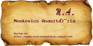 Moskovics Anasztázia névjegykártya
